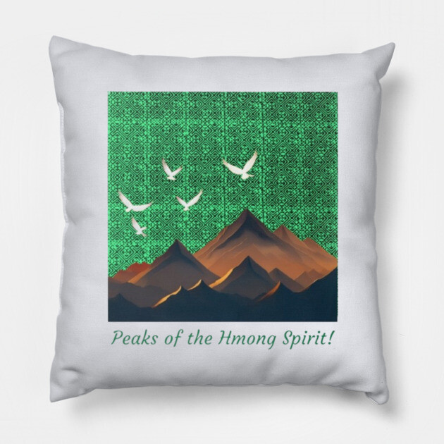 Peaks of the Hmong Spirit Pillow by Pimcolle
