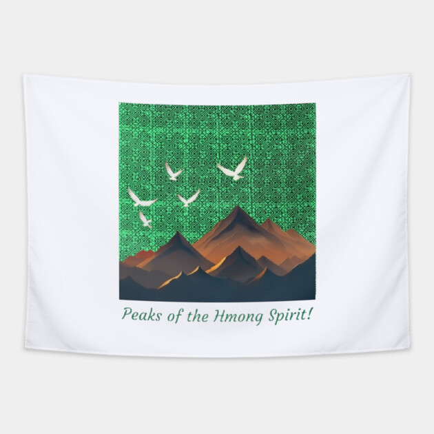Peaks of the Hmong Spirit Tapestry by Pimcolle