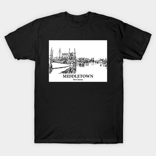 Middletown - New Jersey T-Shirt by Lakeric