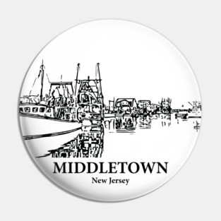 Middletown - New Jersey Pin