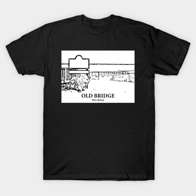 Old Bridge - New Jersey T-Shirt by Lakeric
