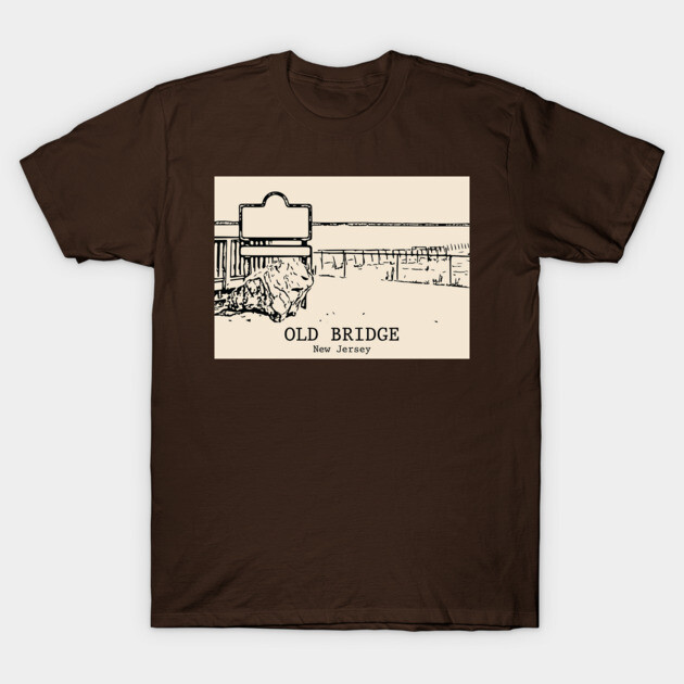 Old Bridge - New Jersey T-Shirt by Lakeric