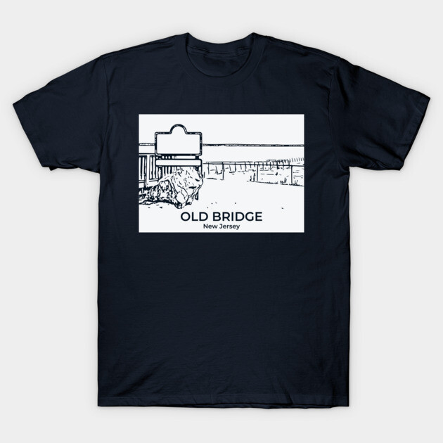 Old Bridge - New Jersey T-Shirt by Lakeric
