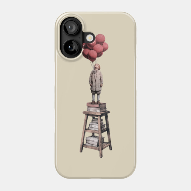 Dream Higher - Surreal Balloon Boy Art Phone Case by TuncGK