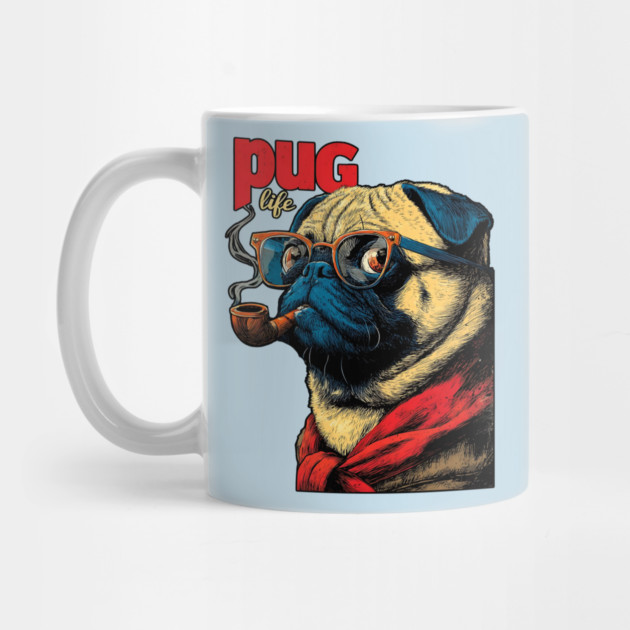 Pug Life - Sailor Captain Pug with Pipe by TuncGK