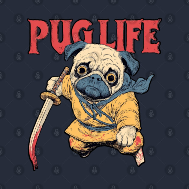 Pug Life Warrior - Anime Style Fighter Pug by TuncGK