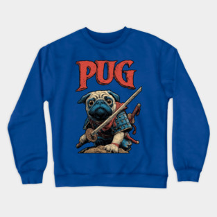 Pug Samurai - Honorable Warrior Dog Crewneck Sweatshirt