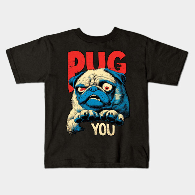 PUG YOU! - Uncle Sam Parody Dog Meme Kids T-Shirt by TuncGK