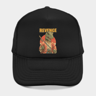 Samurai T-Rex Seeks Revenge - Dinosaur Warrior Art Hat