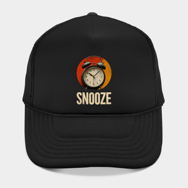 Snooze Button Champion - Retro Alarm Clock Design by TuncGK