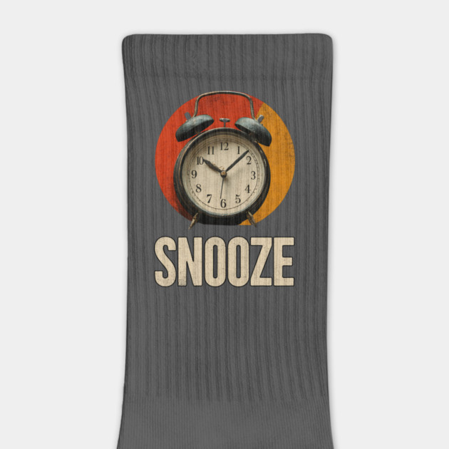 Snooze Button Champion - Retro Alarm Clock Design by TuncGK