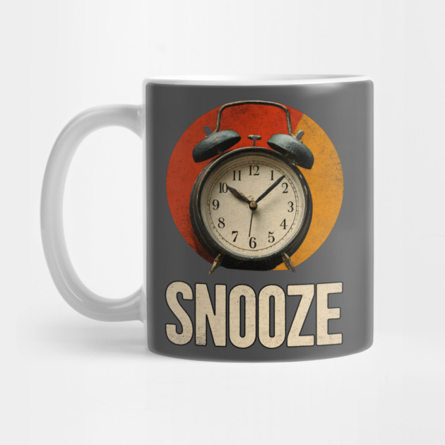 Snooze Button Champion - Retro Alarm Clock Design by TuncGK