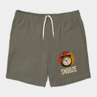 Snooze Button Champion - Retro Alarm Clock Design Shorts