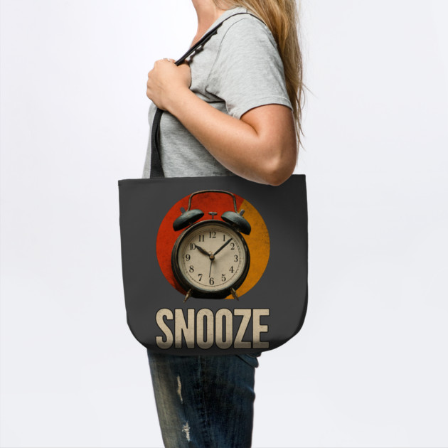 Snooze Button Champion - Retro Alarm Clock Design by TuncGK