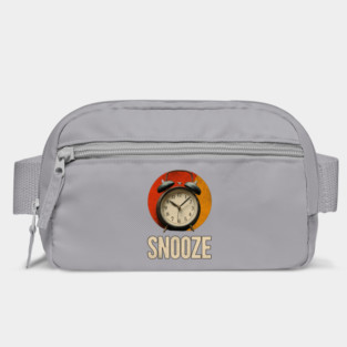 Snooze Button Champion - Retro Alarm Clock Design Bag