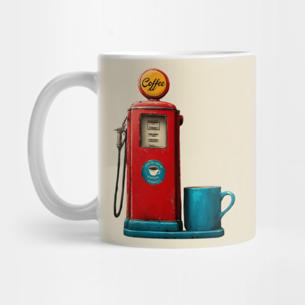 Coffee Stop - Vintage Gas Pump Caffeine Station by TuncGK