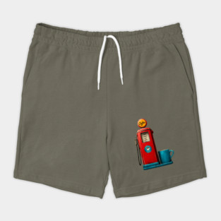 Coffee Stop - Vintage Gas Pump Caffeine Station Shorts