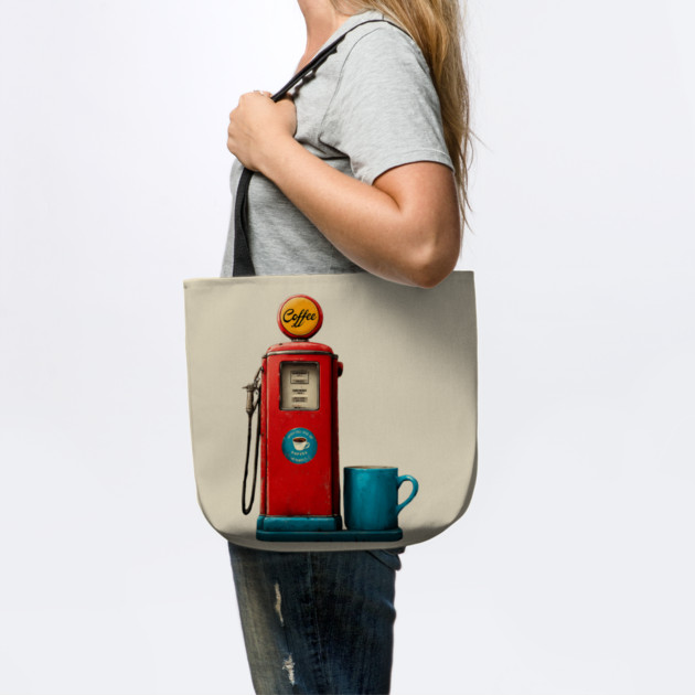 Coffee Stop - Vintage Gas Pump Caffeine Station by TuncGK