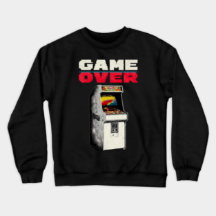 Game Over - Retro Arcade Cabinet Classic Gaming Crewneck Sweatshirt