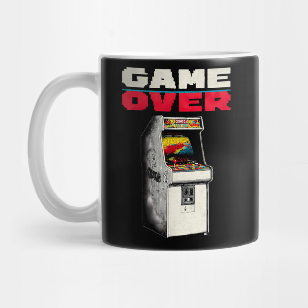 Game Over - Retro Arcade Cabinet Classic Gaming by TuncGK