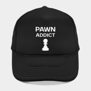 Pawn Addict - Minimalist Chess Obsession Design Hat