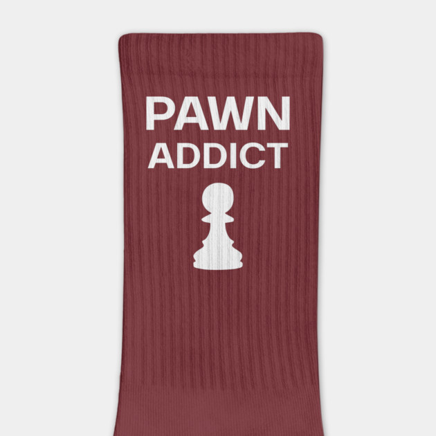 Pawn Addict - Minimalist Chess Obsession Design by TuncGK