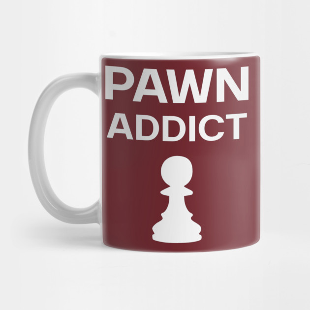 Pawn Addict - Minimalist Chess Obsession Design by TuncGK