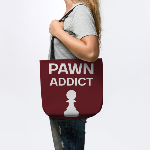 Pawn Addict - Minimalist Chess Obsession Design by TuncGK