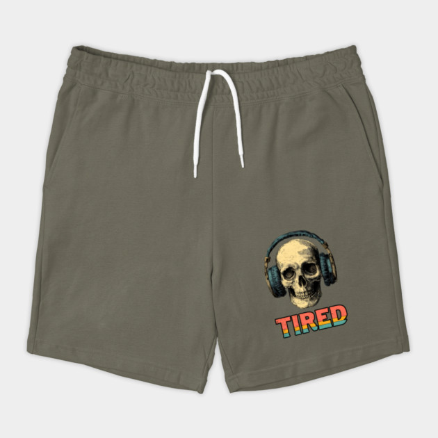 Tired Gamer Skull - Late Night Gaming Exhaustion by TuncGK