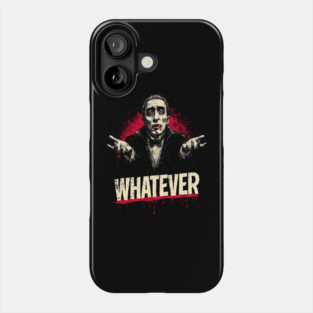 Whatever Dracula - Gothic Vampire Apathy Design Phone Case