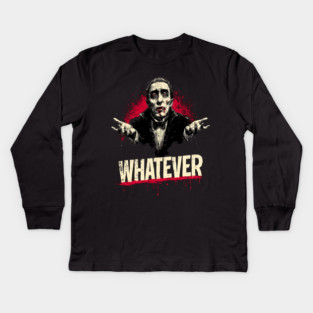 Whatever Dracula - Gothic Vampire Apathy Design Kids Long Sleeve T-Shirt