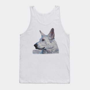 German Shepherd Fine Art Painting Tank Top