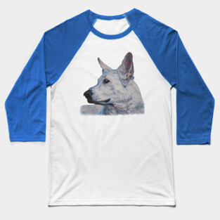 German Shepherd Fine Art Painting Baseball T-Shirt