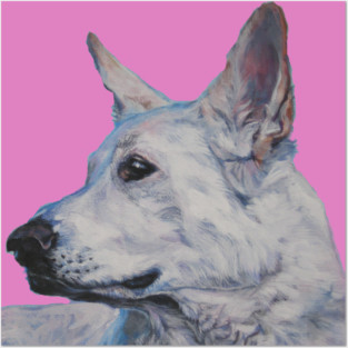 German Shepherd Fine Art Painting Posters and Art