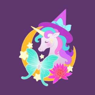 Witchy Moon Unicorn T-Shirt