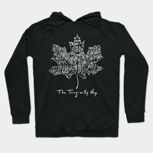 White logo Tragically Hip Band Hoodie