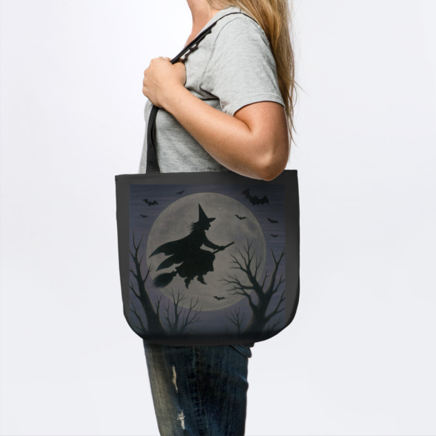 Witchy Moon Flight – Halloween Silhouette Design by DonWillisJrArt