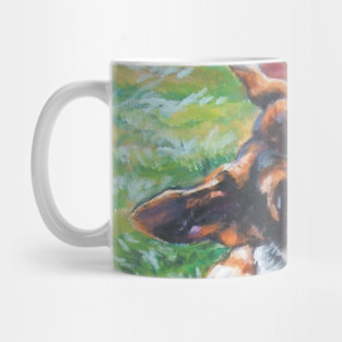 German Shepherd Fine Art Painting Mug