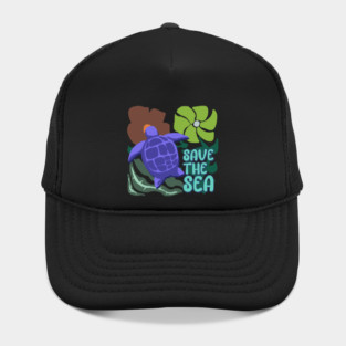 Boho Floral Turtle  Save The Sea Hat