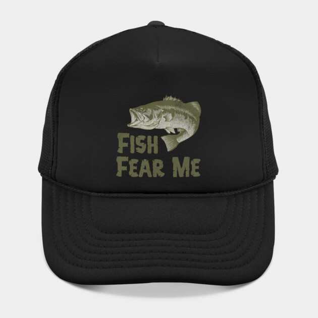 Fish Fear Me – Funny Bass Fishing Design by DonWillisJrArt