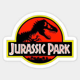Jurassic Park Retro Sticker