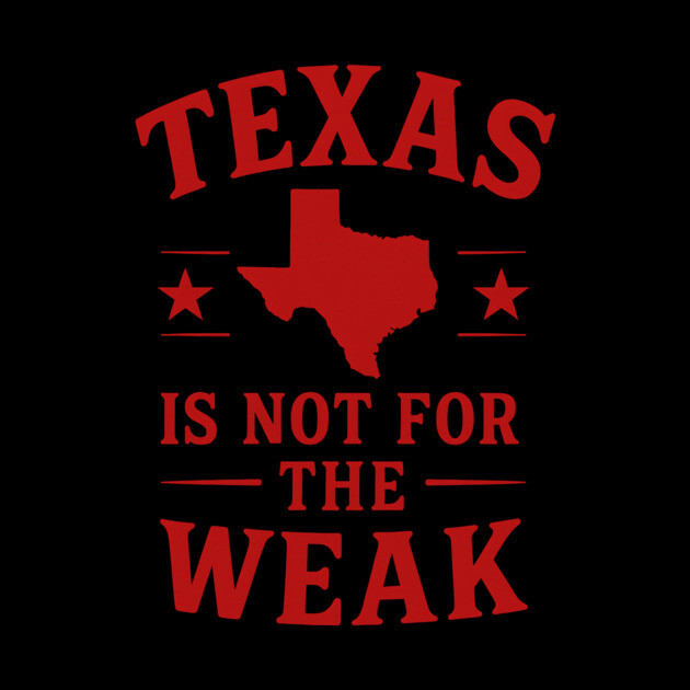 Texas is not for the Weak, Proud Texan by logiamerch