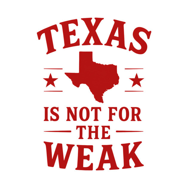Texas is not for the Weak, Proud Texan by logiamerch