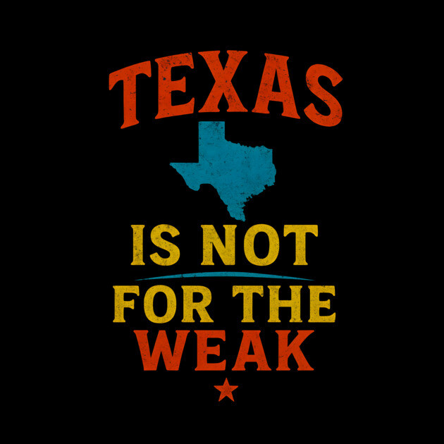 Texas is not for the Weak, Proud Texan by logiamerch