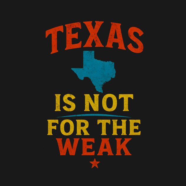 Texas is not for the Weak, Proud Texan by logiamerch