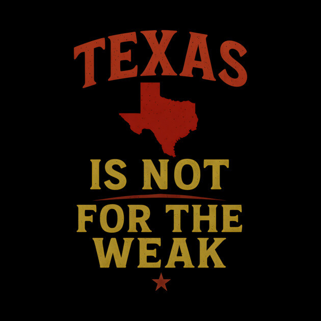 Texas is not for the Weak, Proud Texan by logiamerch
