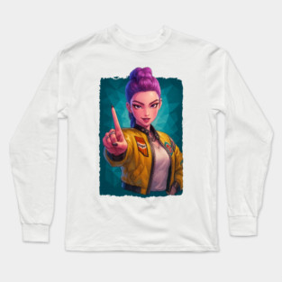 Rumi Power-Point Shirt – K-Pop Demon Hunters Anime Long Sleeve T-Shirt