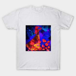 Abstract Flower Lady Painting T-Shirt