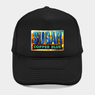 Sugar Copper Blue Fan Art Hat