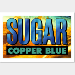 Sugar Copper Blue Fan Art Posters and Art